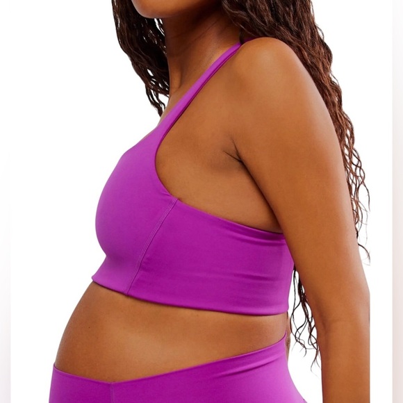 NWT Free People movement x Hatch Never Better square neck maternity bra Med Pink - Picture 2 of 10